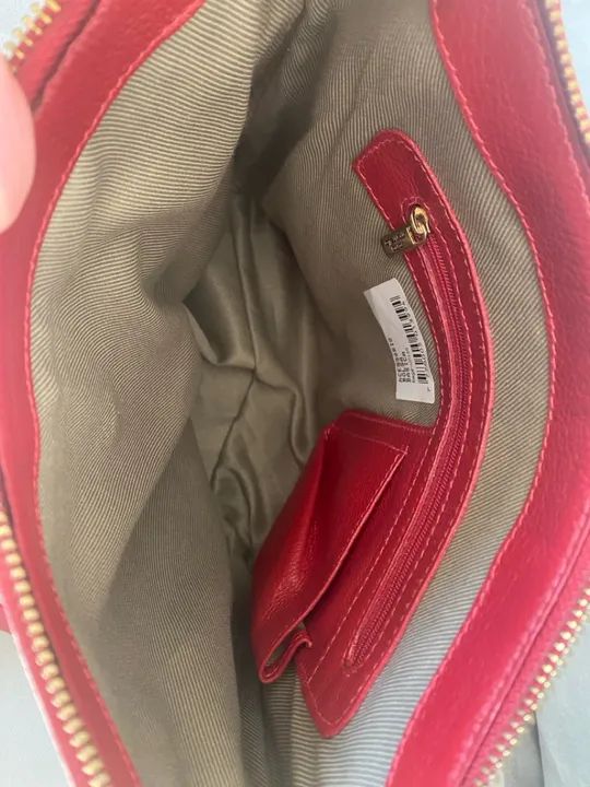 Bolsa Santa marinela canvas e couro  - Foto 5