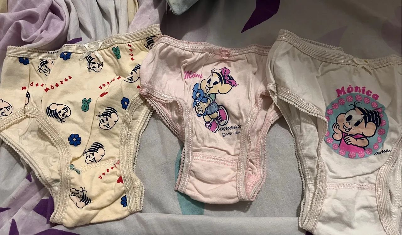 Calcinha infantil Mônica 