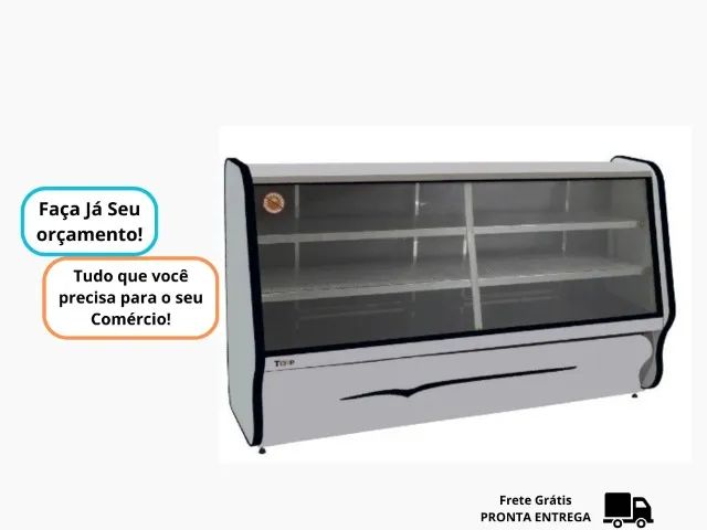 Balcao Ormifrio 1,80 Preto Novo
