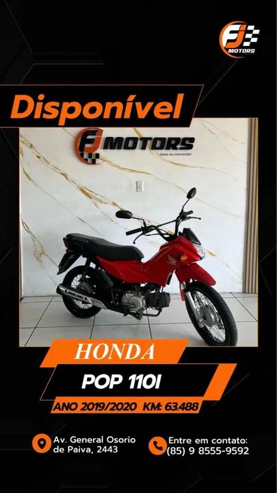 Honda pop 110 aceitou cartão em 18X Financiamento bancário em 48X - Foto 8