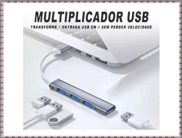 Hub Usb 4 Portas 3,0 - 5 Gbs