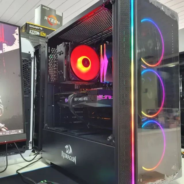 PC Gamer Novo + Monitor 24pl  Ryzen 5 + RTX 3050 1 ano de garantia e em até 12x - Foto 3