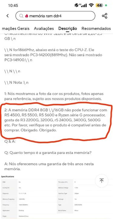 Vendo 16gb de memória ram novas na caixa!! - Foto 6
