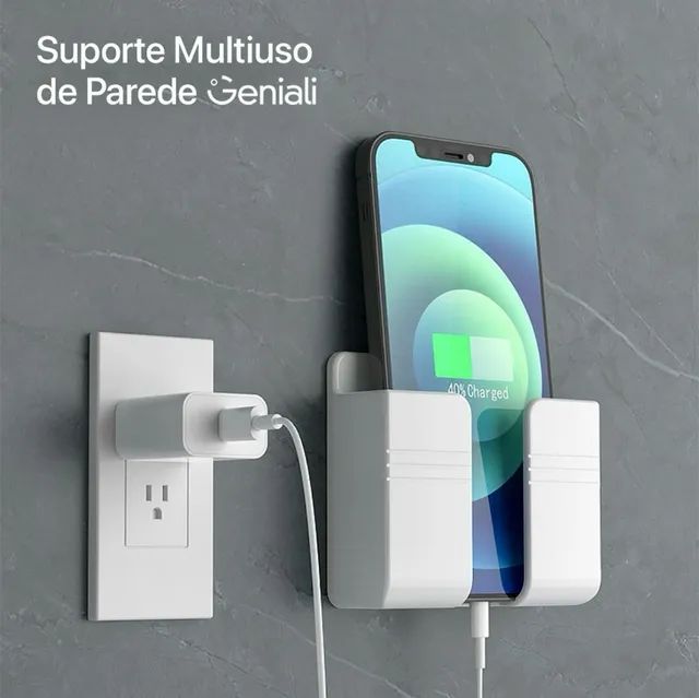 Suporte Adesivo Multiuso Parede Celular e Controle Plástico. - Foto 2