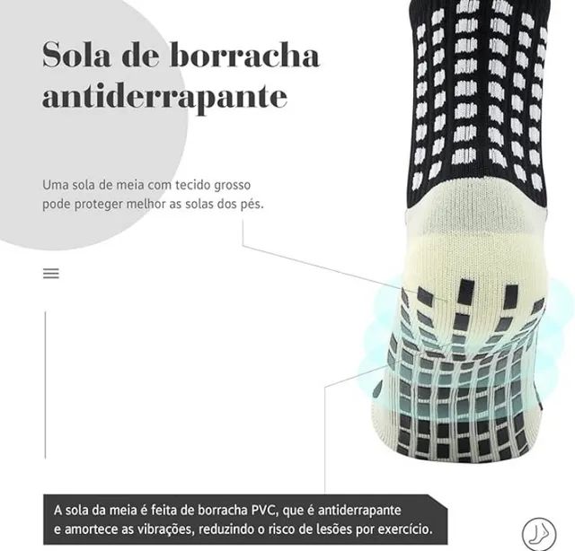 Meia Antiderrapante  - Foto 2