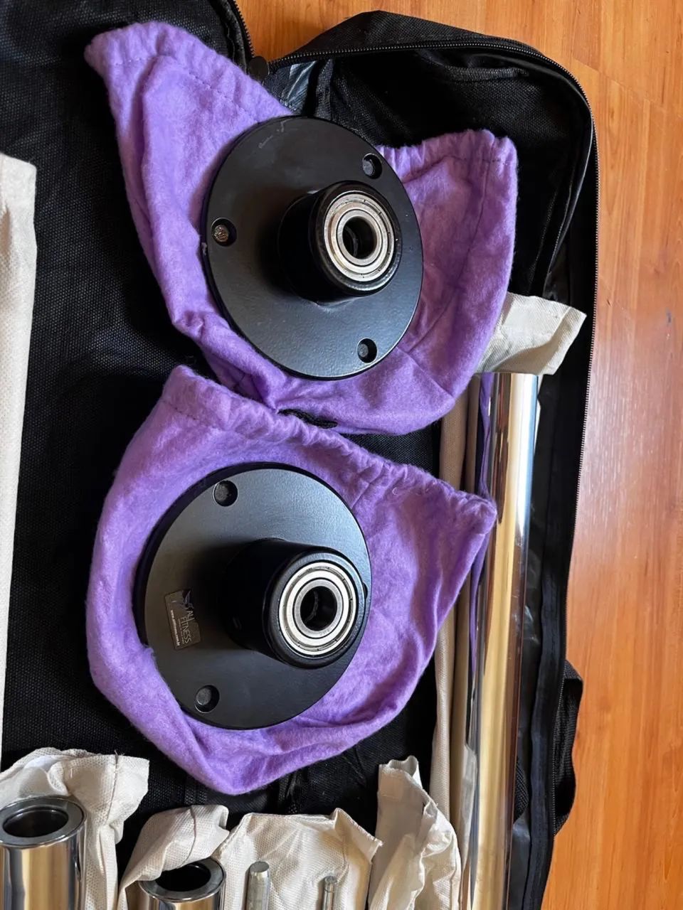 Barra Pole Dance Ali Fitness - Giratória e Estática | Excelente Estado - Foto 5