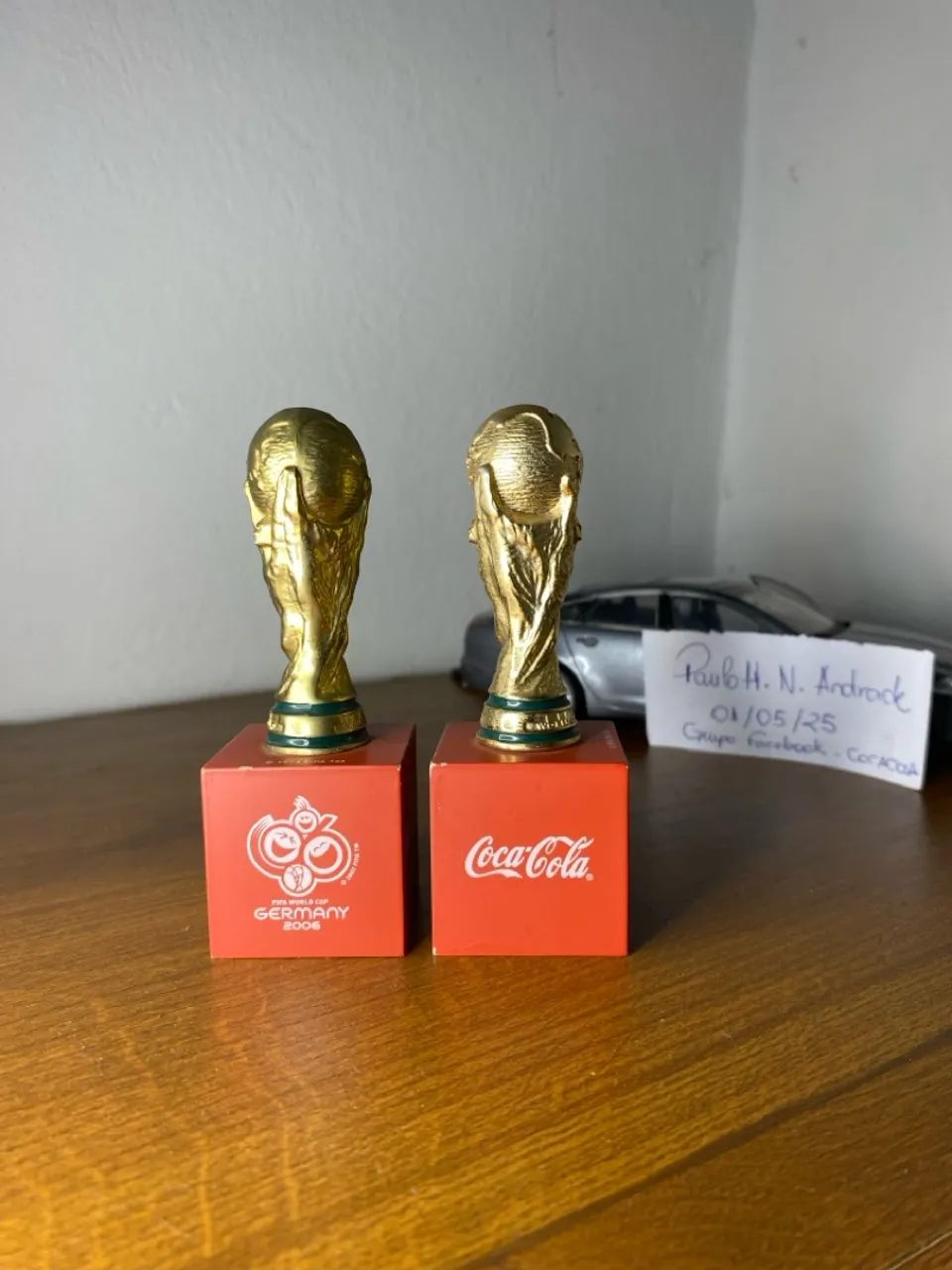 Miniatura de troféus da Coca Cola Copa do Mundo Alemanha (Germany) 2006
