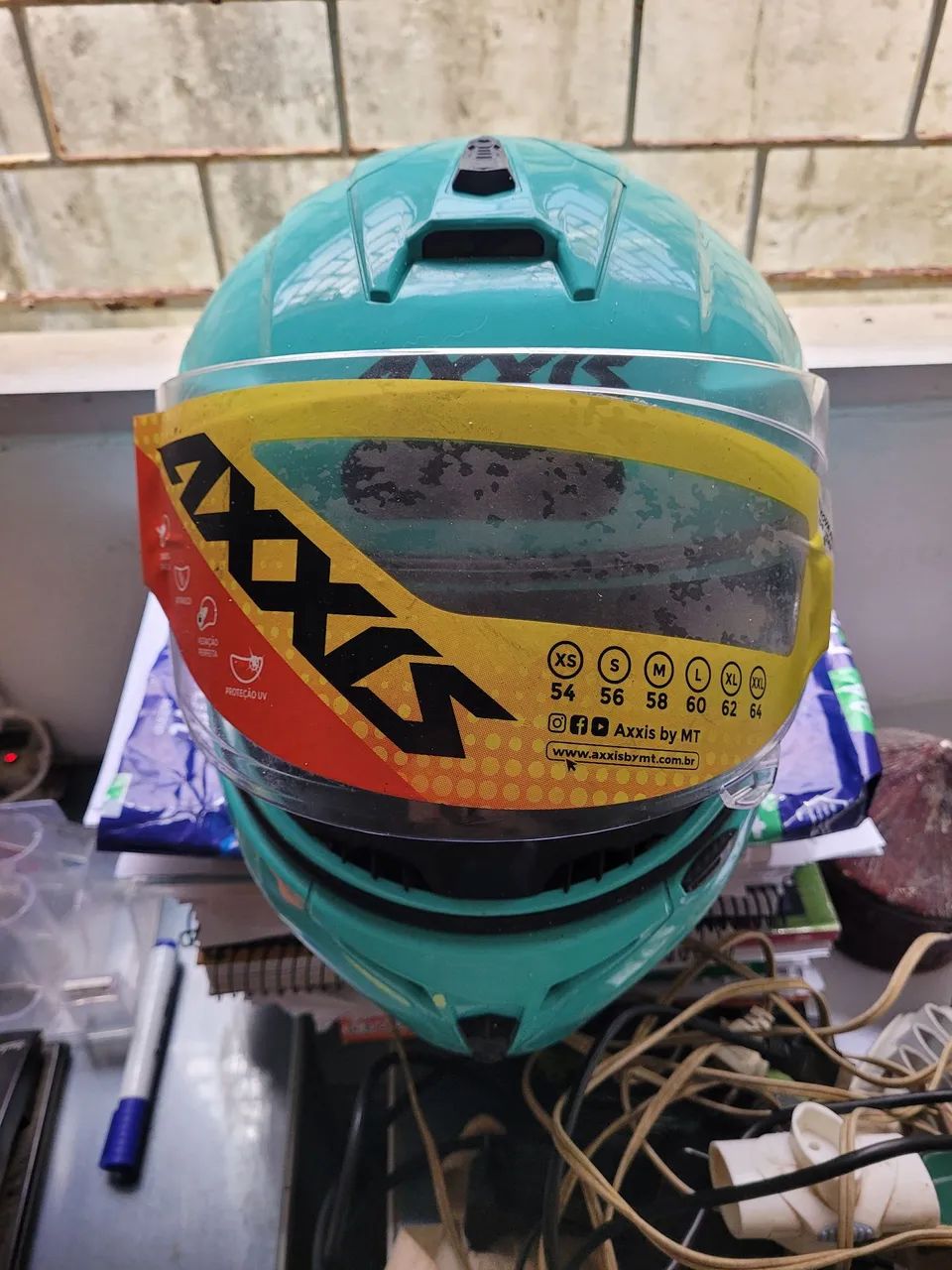 Capacete Axxis Novo Geração - Verde n° 64 - Foto 2