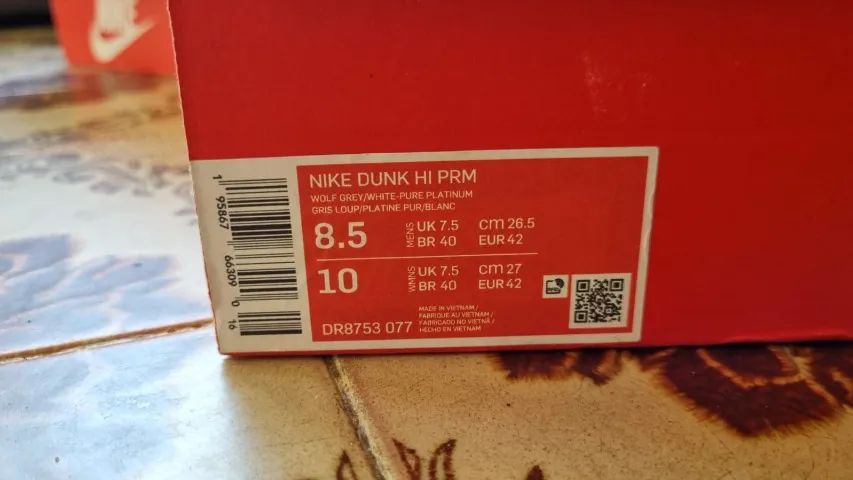 Nike Dunk High Premium Culture Day TAM40 ENVIO OLX original - Foto 5
