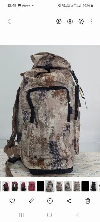 Mochila camuflada - ótima para viagens e acampamentos - Foto 3