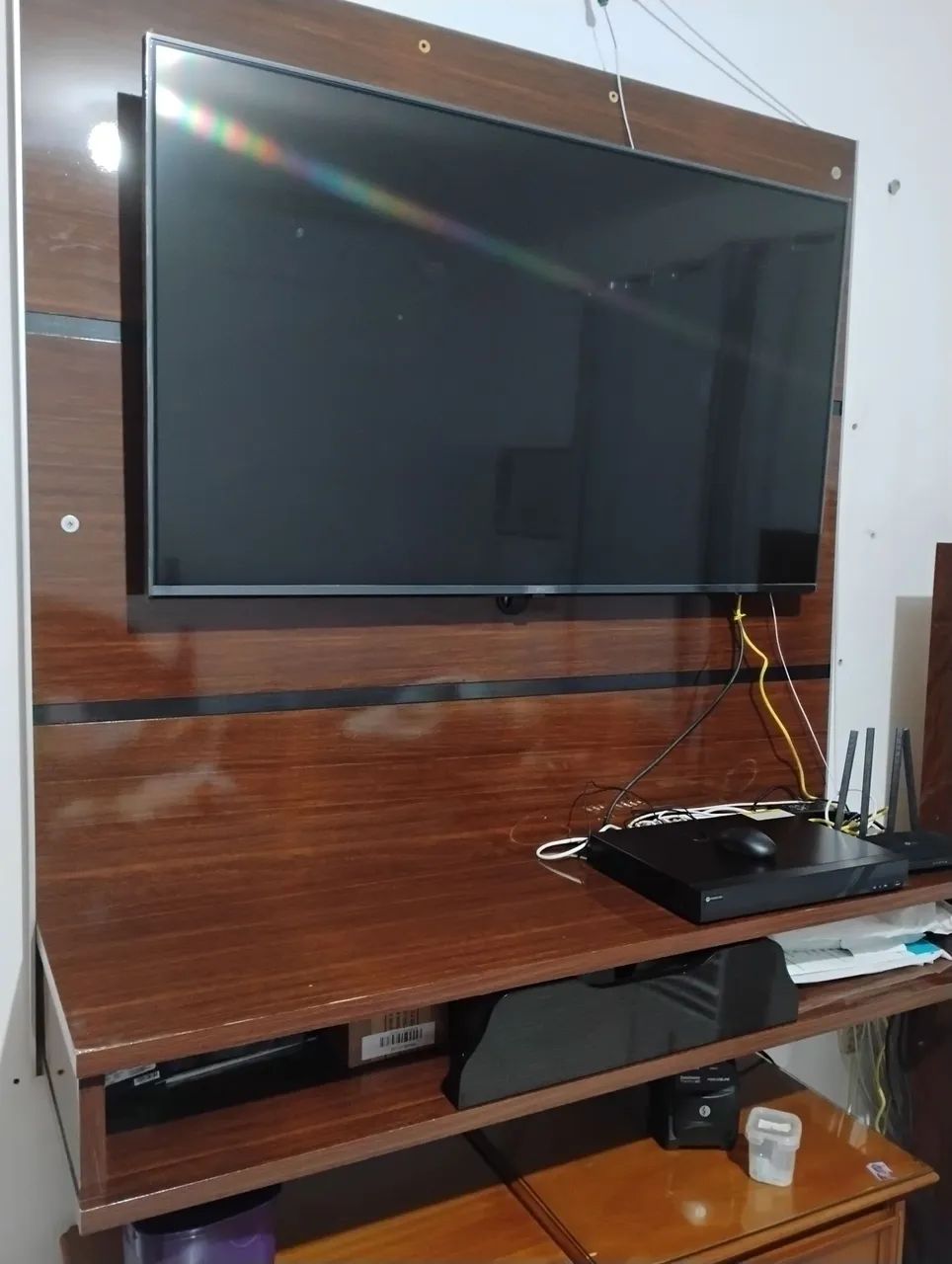 Painel em madeira de qualidade ! pesada e resistente TV  até 60 polegadas  - Foto 5