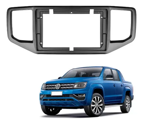 Moldura 9 Polegadas Vw Amarok 2017/22 Preto Fosco