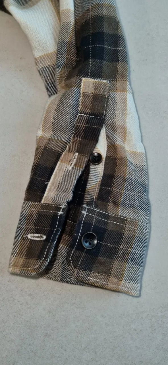 Camisa quadriculada infantil masculino - Foto 4