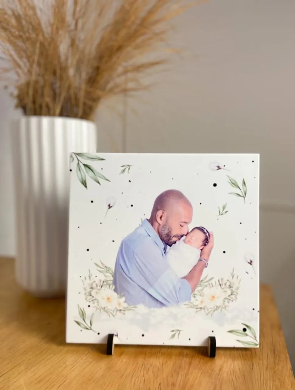 Quadro Personalizado Foto Pai e Bebê