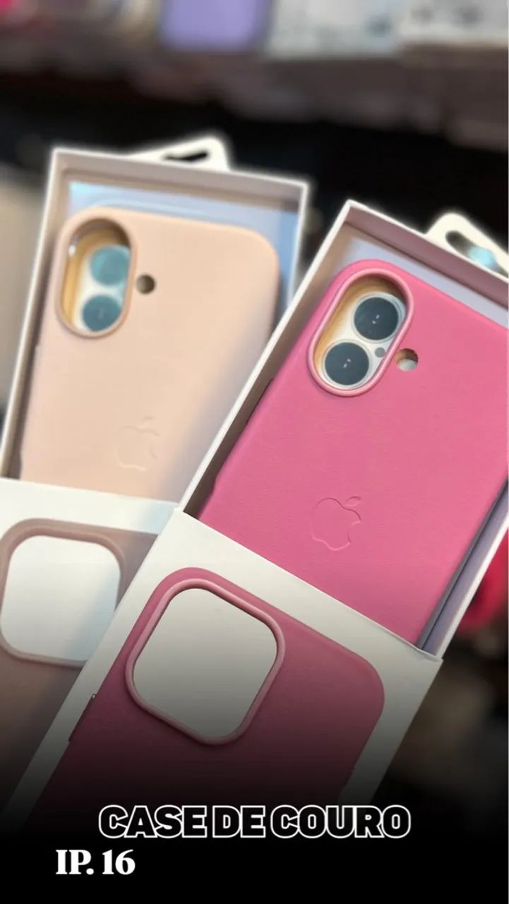 Case de Couro para iPhone 16