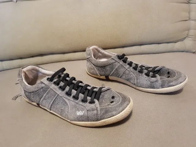 Tenis Osklen 41 - cinza com elastico - otimo estado - Foto 2
