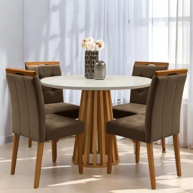Mesa de Jantar Berlim 1,00m com 4 Cadeiras  -  Pronta Entrega! - Foto 3