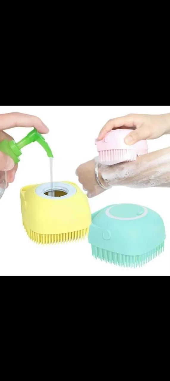 Escova de Banho Massageadora de Silicone - KA-6396 - Foto 2