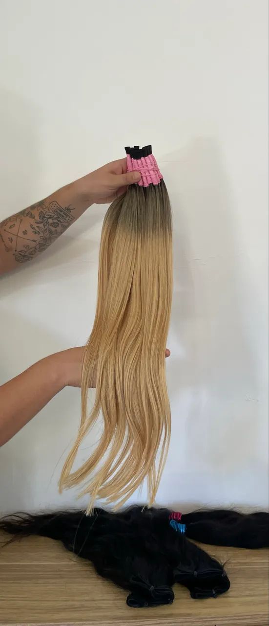 Cabelo Loiro Premium 70cm - Foto 3