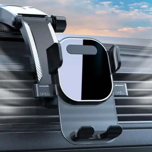 Suporte Veícular Celular Carro Universal Painel 360 Preto - Foto 3