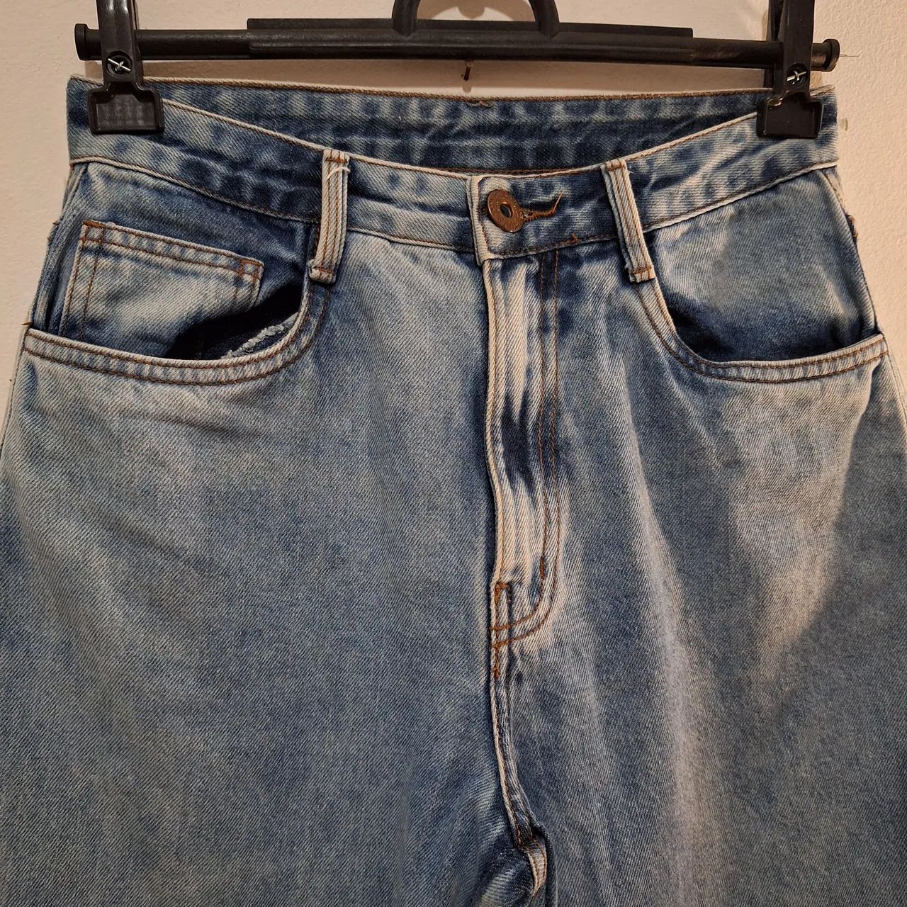 Calça Jeans Wide Leg com Fenda Lateral - Foto 3