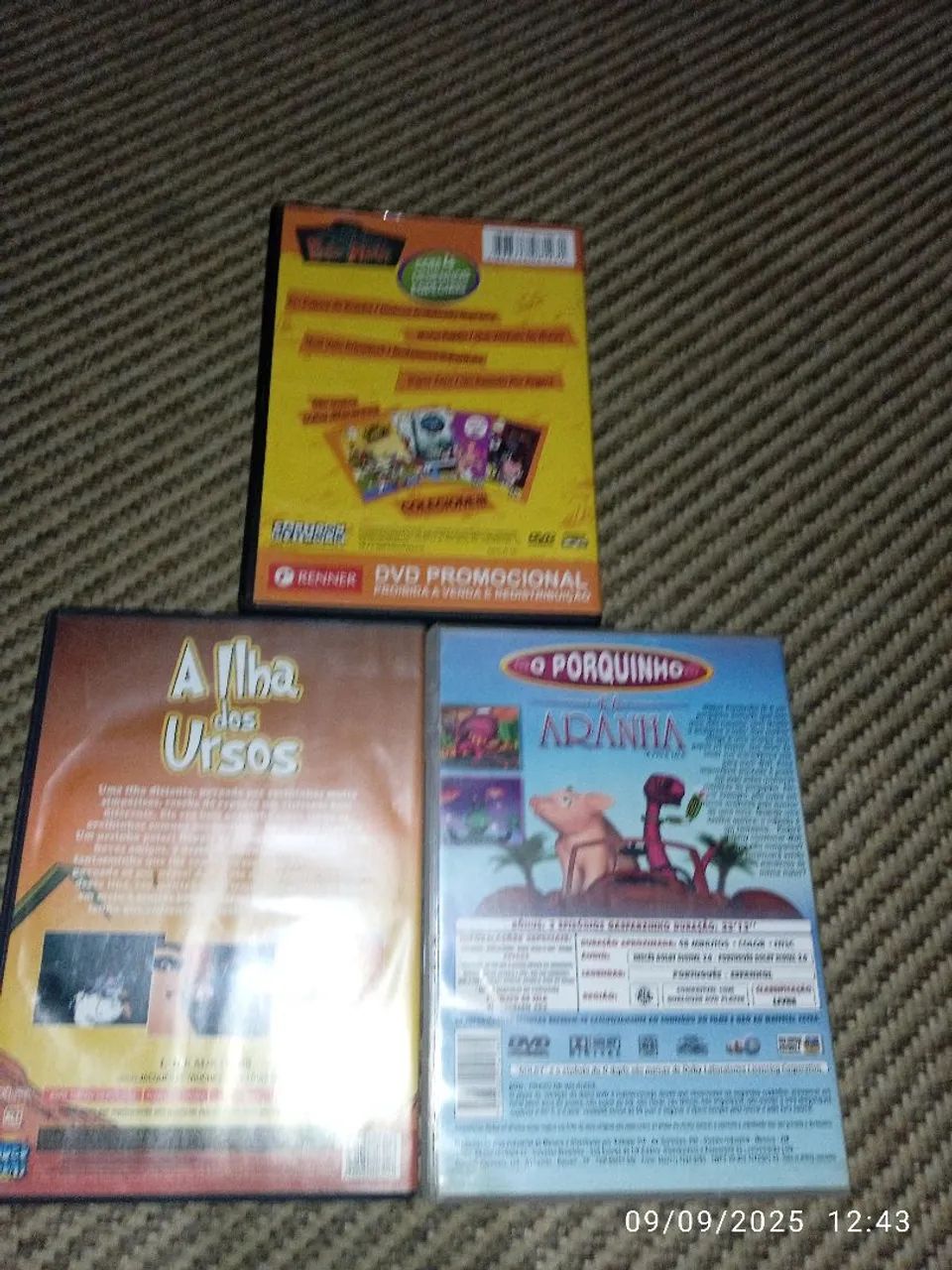 DVD O porquinho e a aranha + A ilha dos ursos + Billy e Mandy  - Foto 3