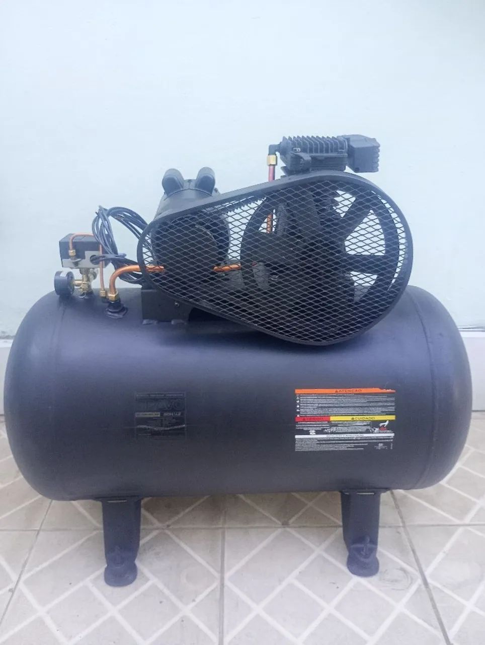 Compressor de Ar Schulz Bravo 180 Litros - 140 lbf/po - 15BR/180C - 3 HP - Foto 4
