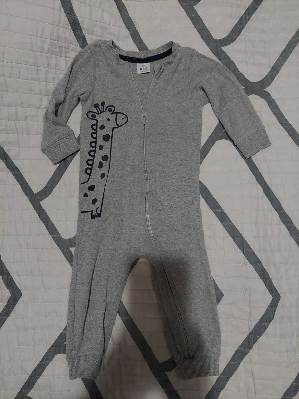Macacão moletom bebê teddy boom 6-9m / 77cm - Foto 3