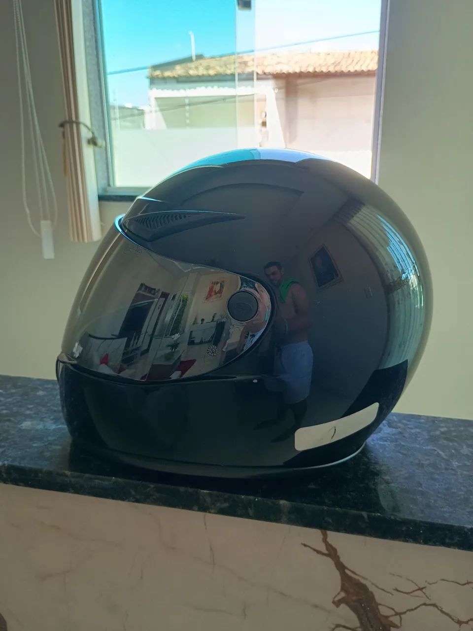 Capacete 58 Vaz com viseira fumê  - Foto 2