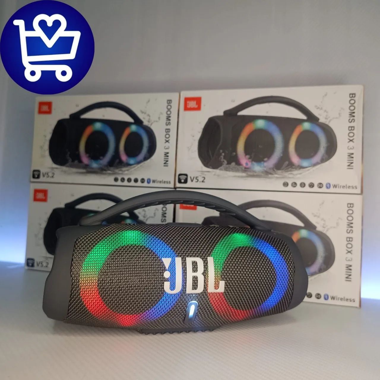 Caixa de Som JBL Boombox 3 Mini com Bluetooth