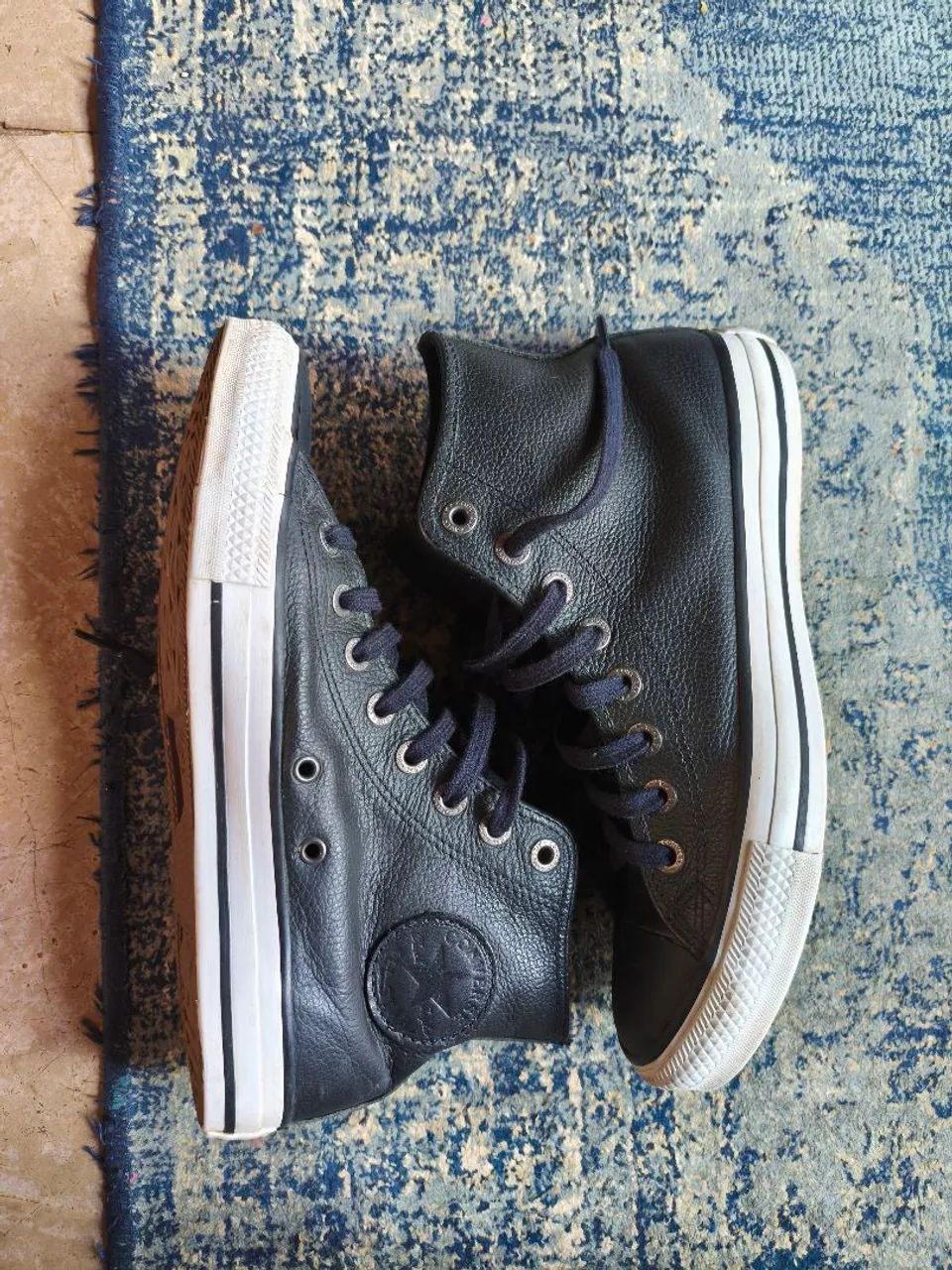 ALL Star Chuck Taylor Cano Alto Couro 