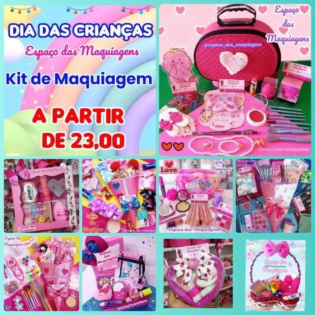 Kit de Maquiagem infantil A partir de 23,00