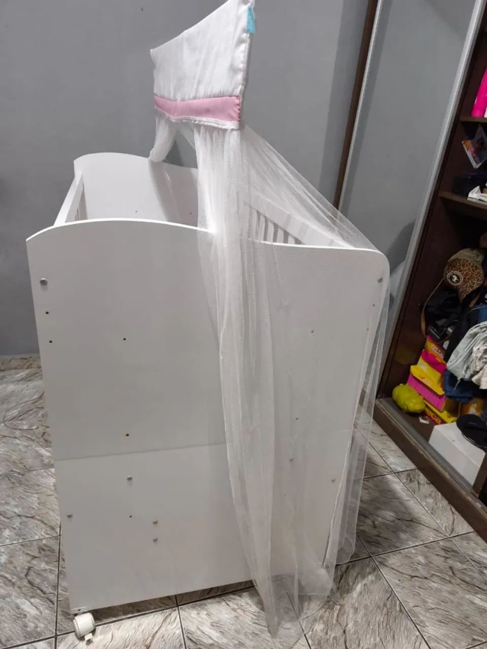 Berço de bebê com mosquiteiro - Foto 2