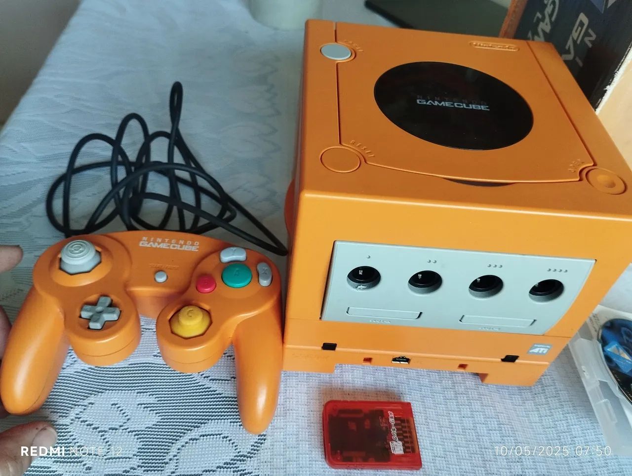 Nintendo GameCube com game player Laranja com jogos e acessórios raríssimo  - Foto 3