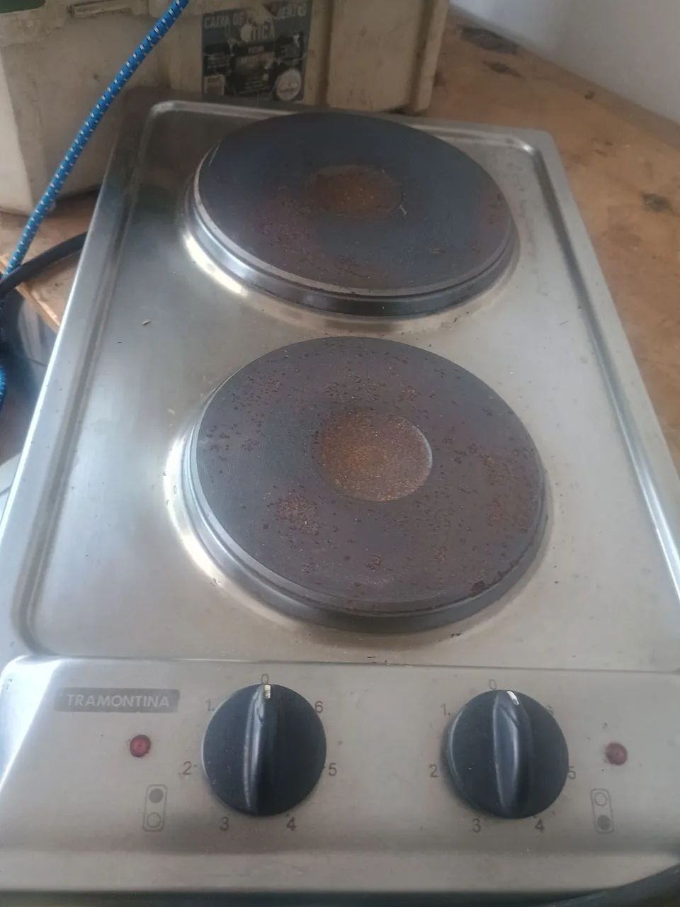 Vende se fogão elétrico duas bocas funcionando ok  - Foto 5