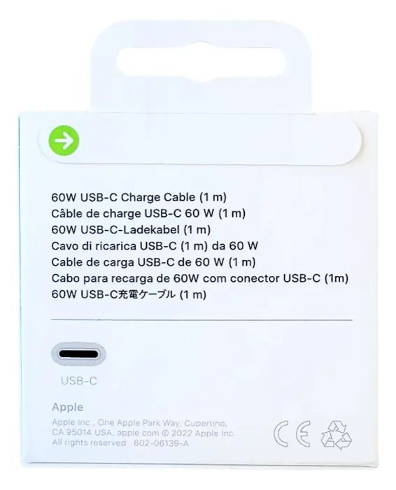 Cabo para recarga de 60W com conector USB-C (1m) Apple  - Foto 4