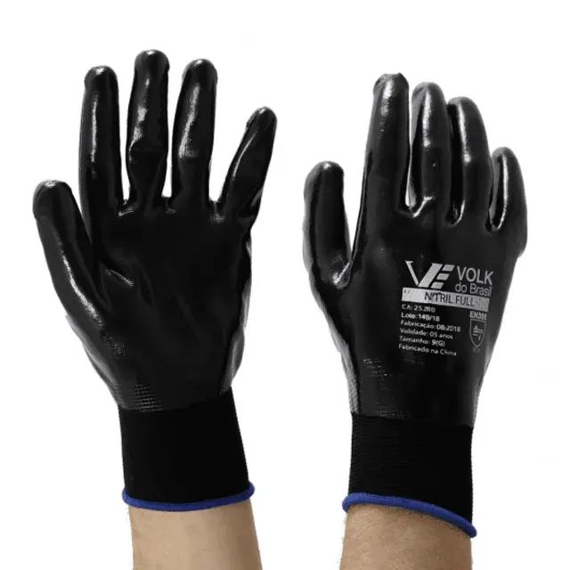 Luva Nitril Full Impermeável Nitrílico VOLK Ca 25280 - Foto 2