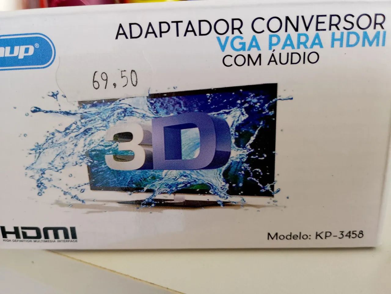 Conversor HDMI para VGA com Áudio - Novo - Foto 2