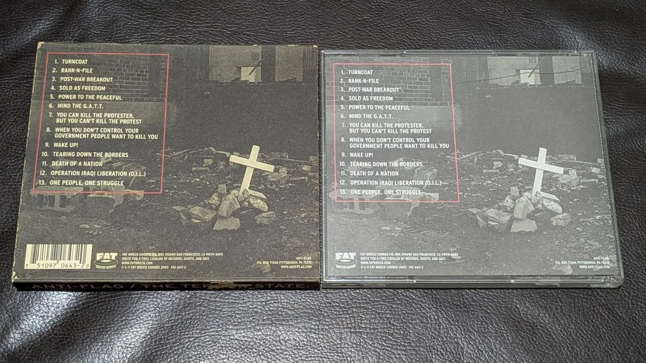 CD Anti-Flag - The Terror State (Importado c/ Luva) - Impecável - Foto 2