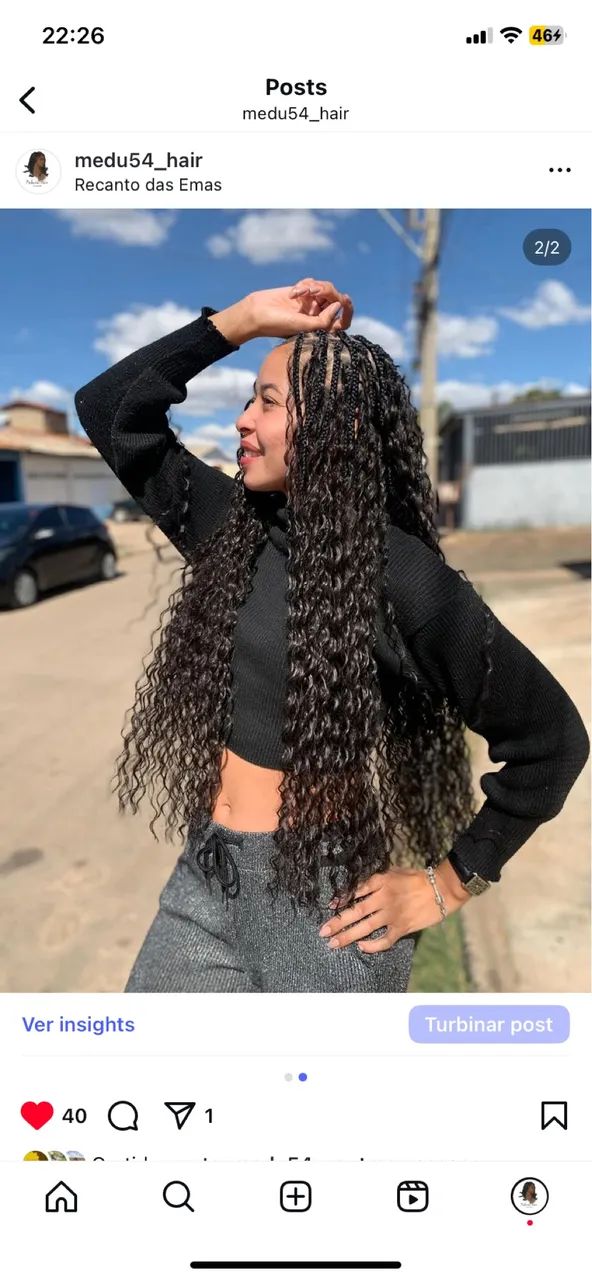 Tranças com cachos  - Foto 5