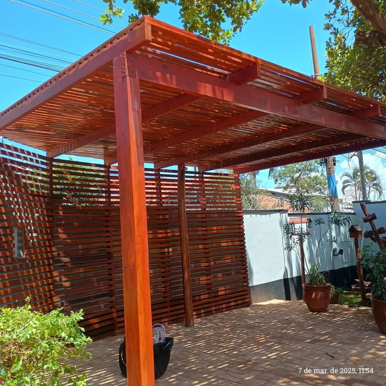Jardim Pergolado ripado