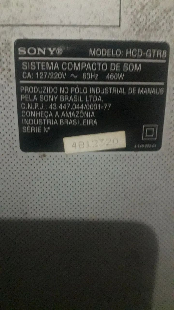 Som Sony com 2 caixas acústicas - Foto 3