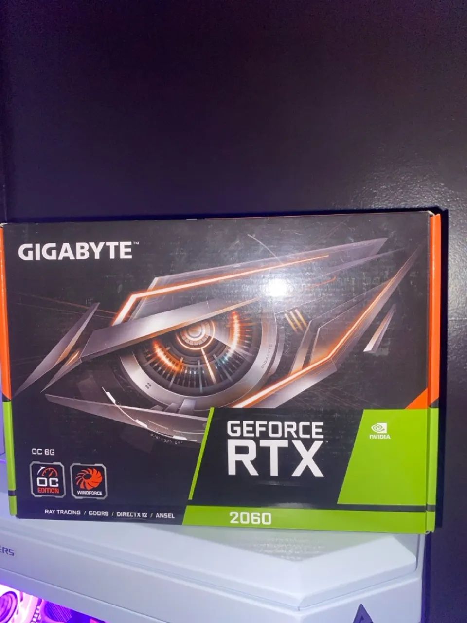 Placa de Vídeo Gigabyte GeForce RTX 2060 8GB.