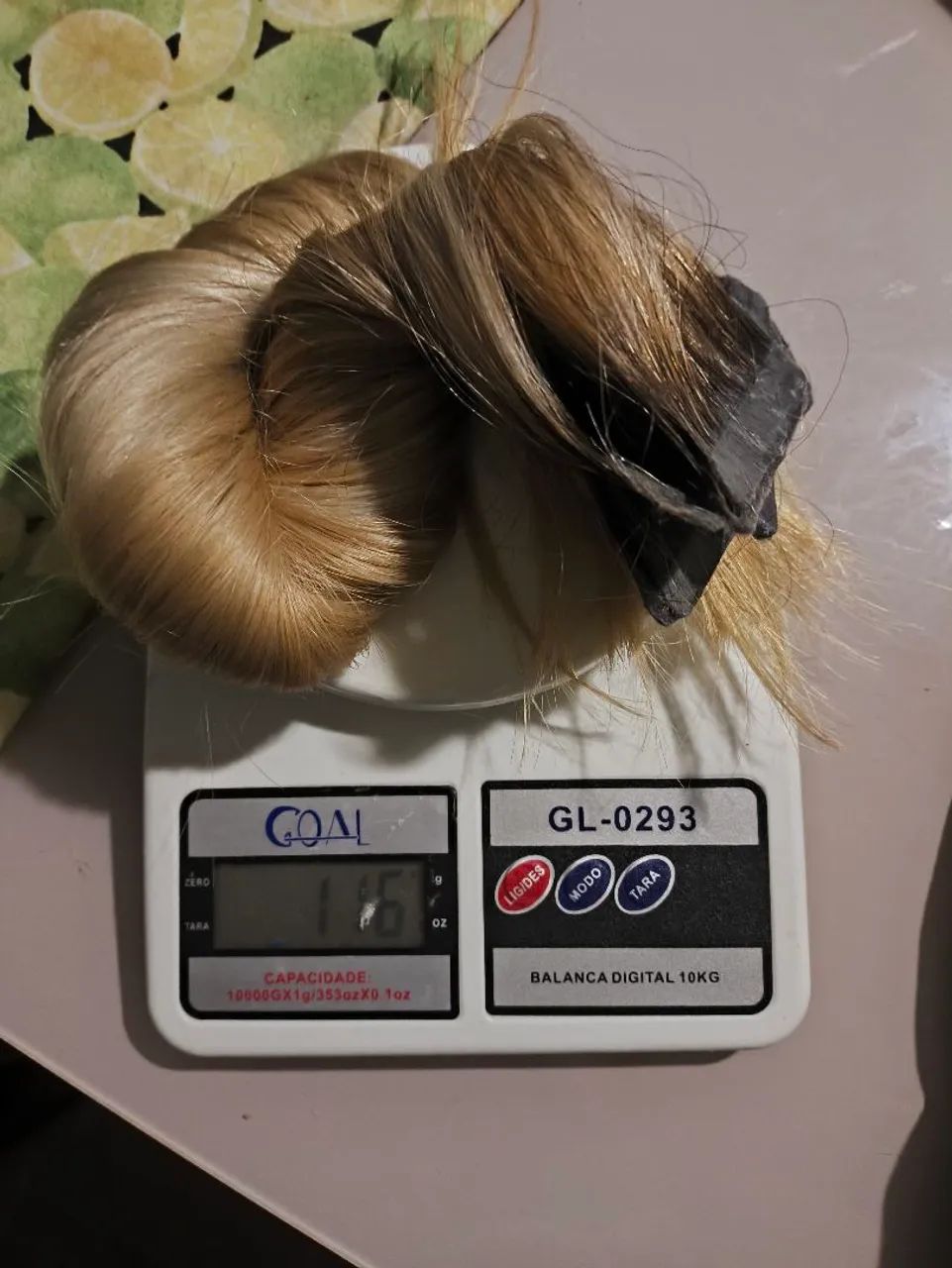 Aplique de cabelo loiro na fita - Foto 3
