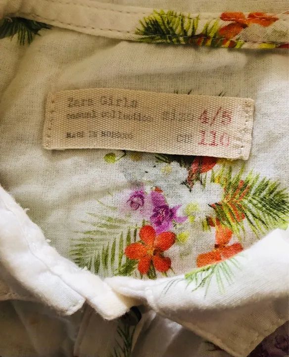 Blusa de amarrar menina tam 4/5 anos Zara - Foto 5