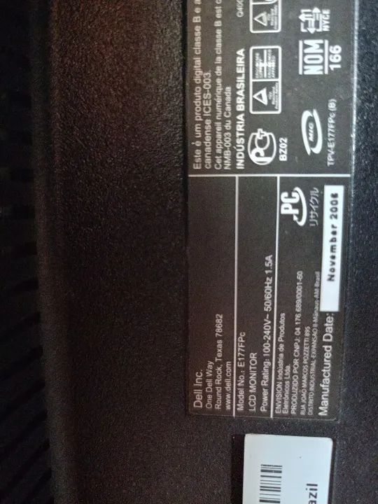 monitor dell com principio de defeito tela ficando esbranquiçada - Foto 5