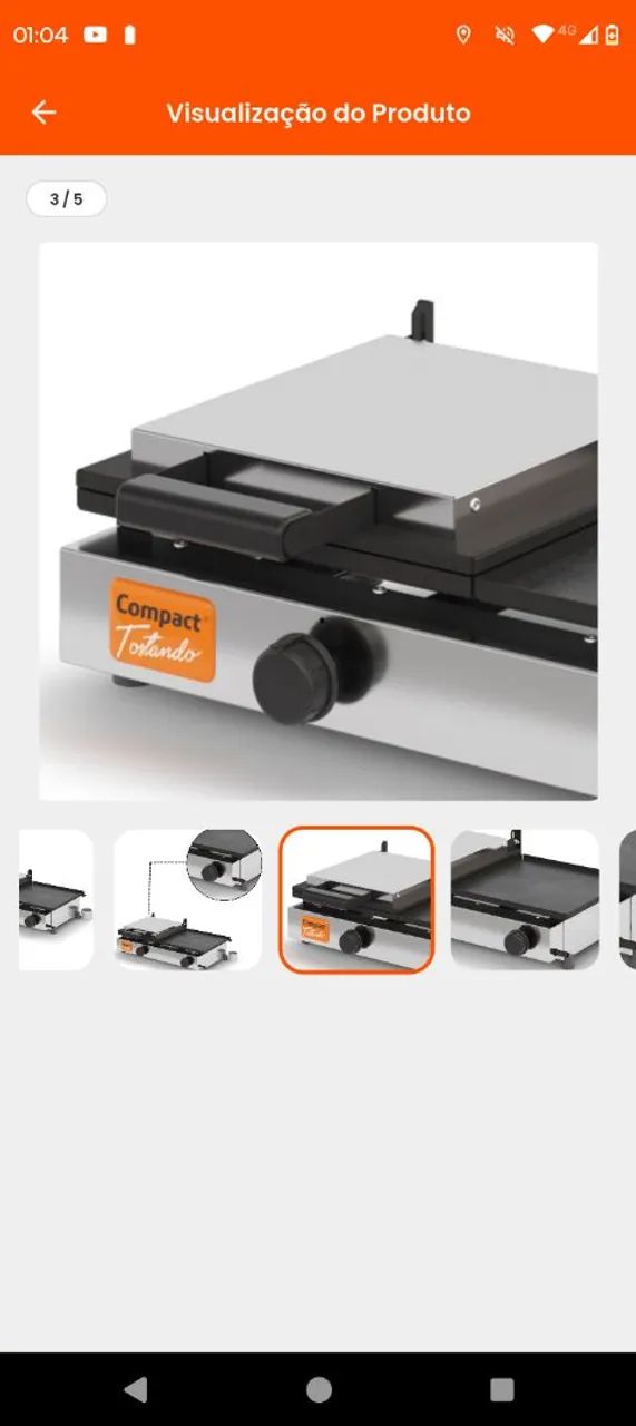 Chapa com prensa tostado 