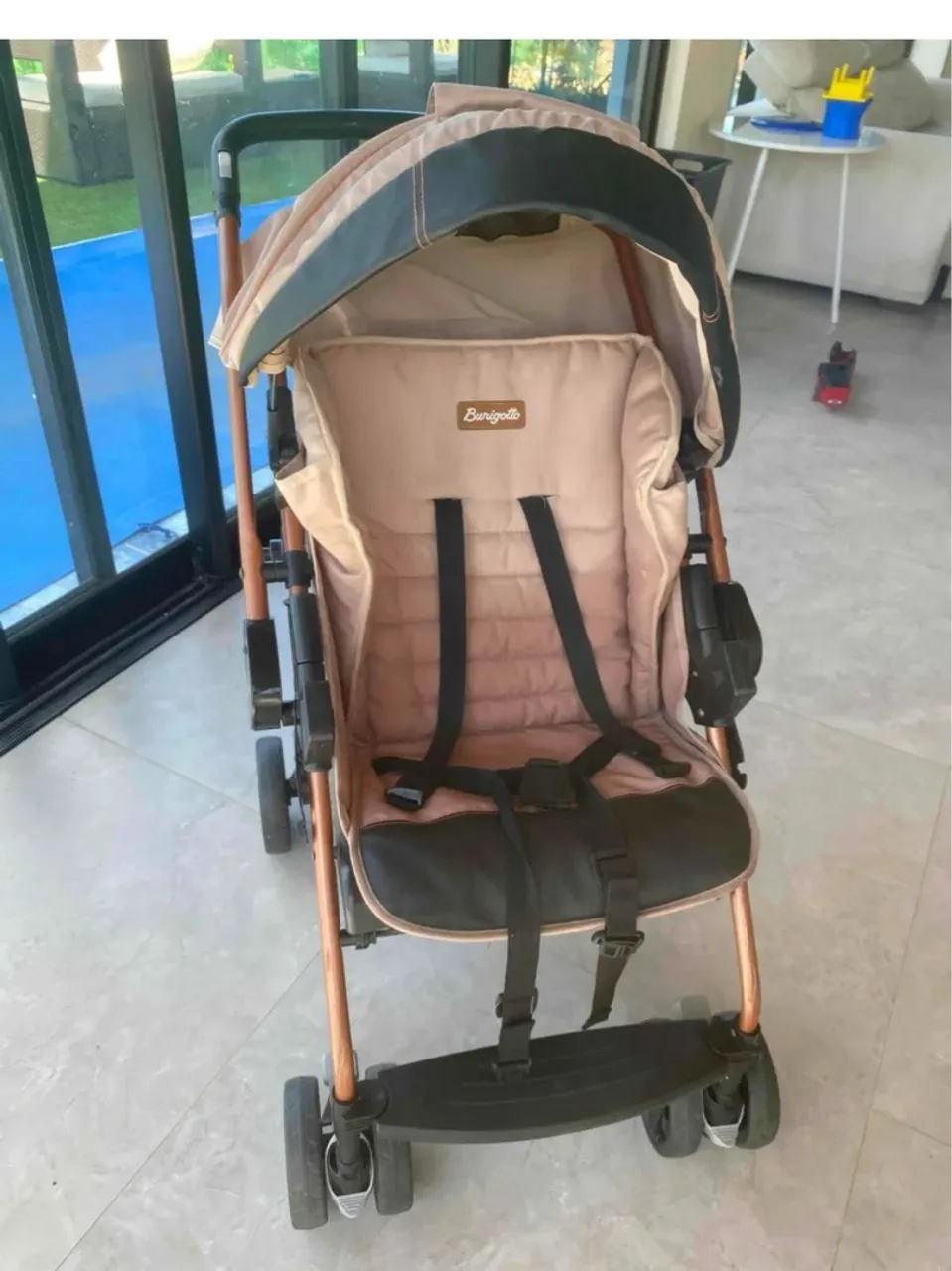 Carrinho de bebê burigoto rose