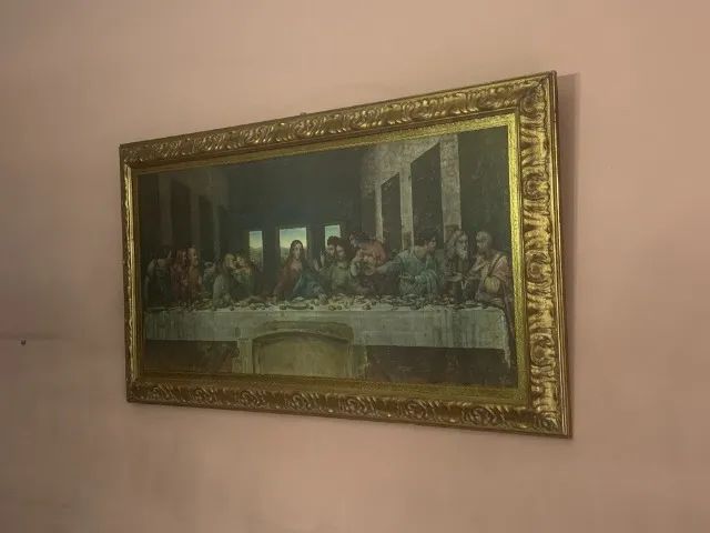 Pintura  A ùltima Santa Ceia - Decorazione legno  - Foto 2