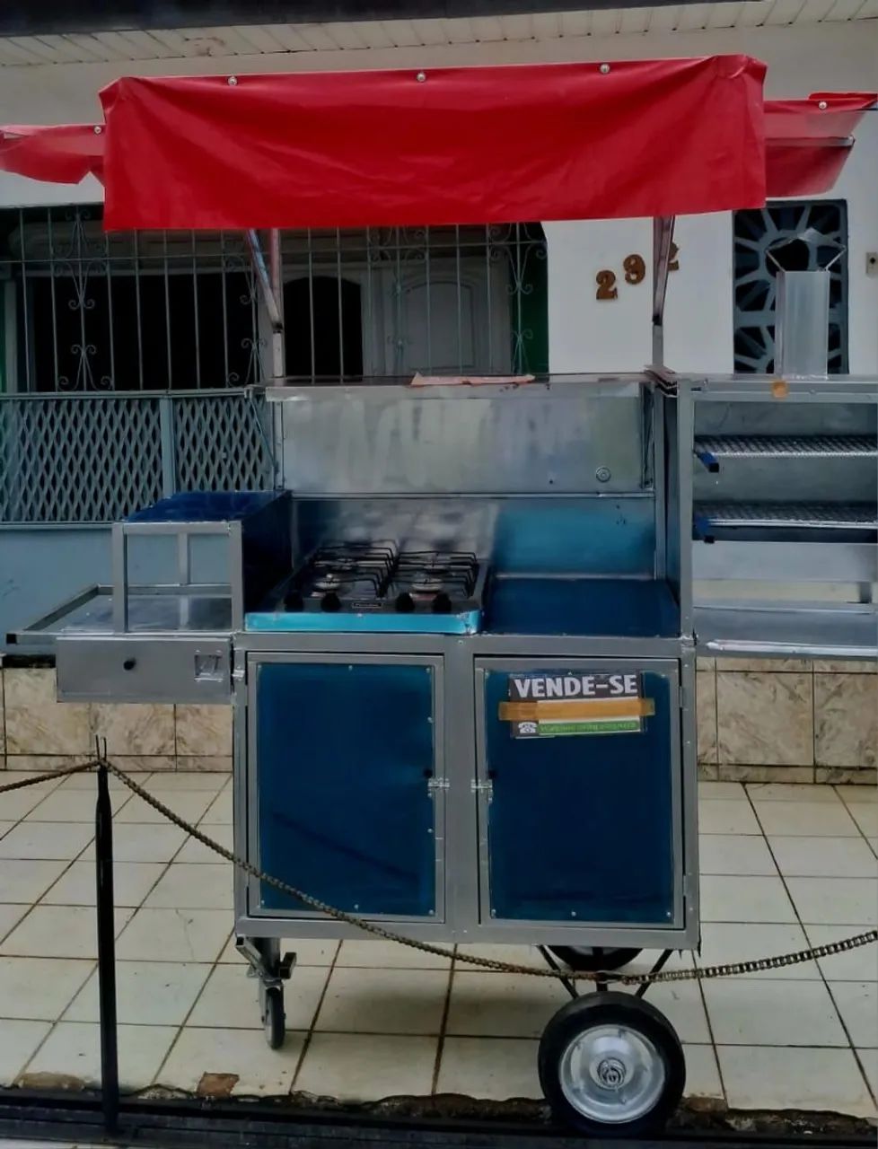 Carro de lanche. Pronto pro trabalho. - Foto 4